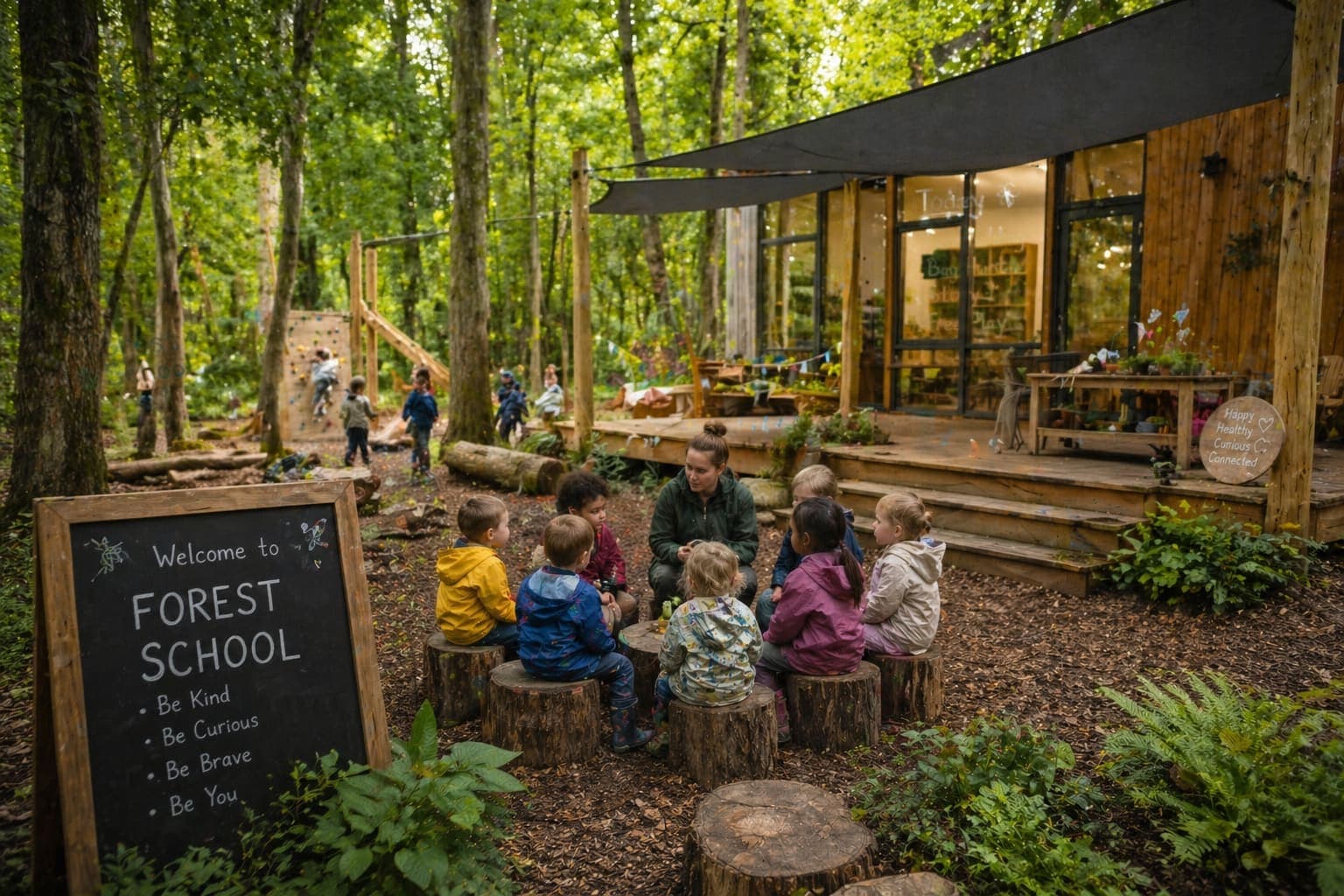 Woodland forest school setting near Northwood